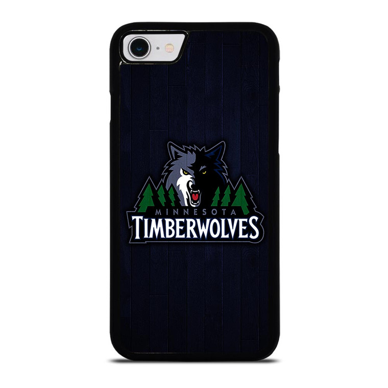 MINNESOTA TIMBERWOLVES WOODEN LOGO iPhone SE 2022 Case