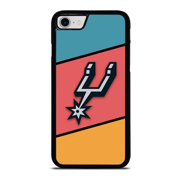 SAN ANTONIO SPURS COLORFUL LOGO iPhone SE 2022 Case