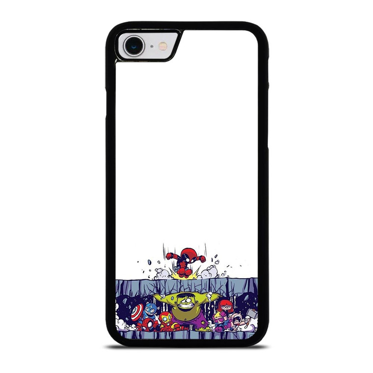 SPIDERMAN VS ALL MARVEL HEROES KAWAII iPhone SE 2022 Case