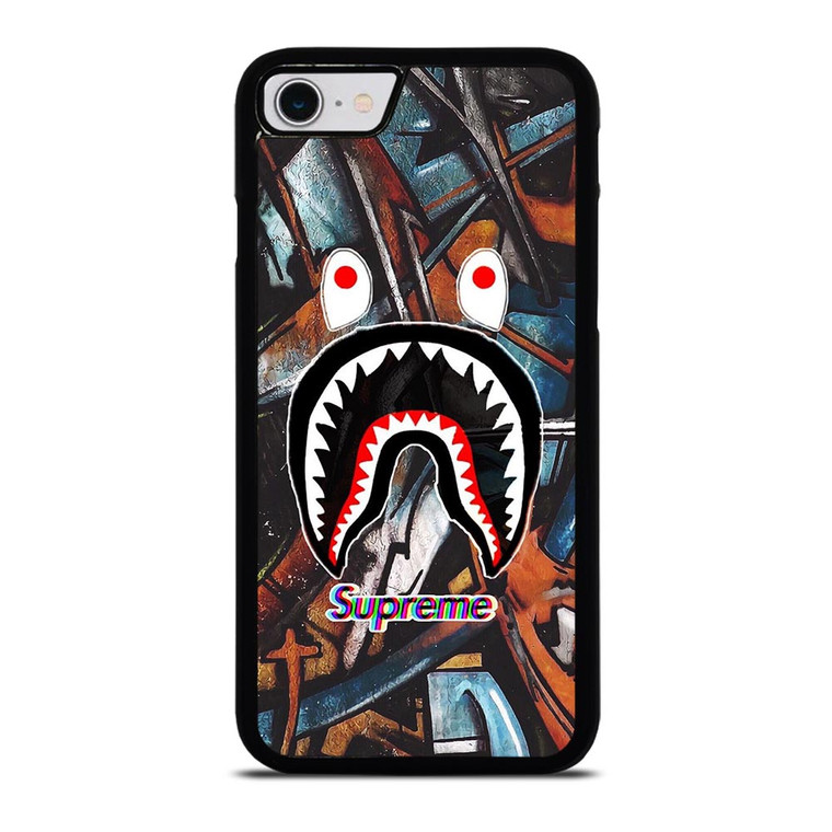 SUPREME X BAPE ABSTRACTIVE iPhone SE 2022 Case