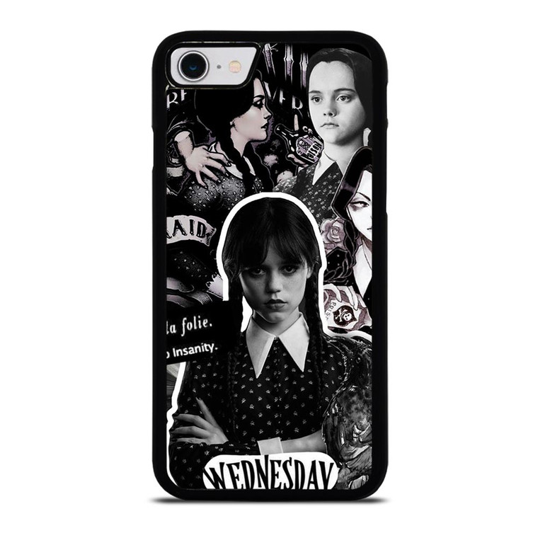 WEDNESDAY ADDAMS MOVIES COLLAGE iPhone SE 2022 Case WEDNESDAY ADDAMS MOVIES COLLAGE iPhone SE 2022 Case
