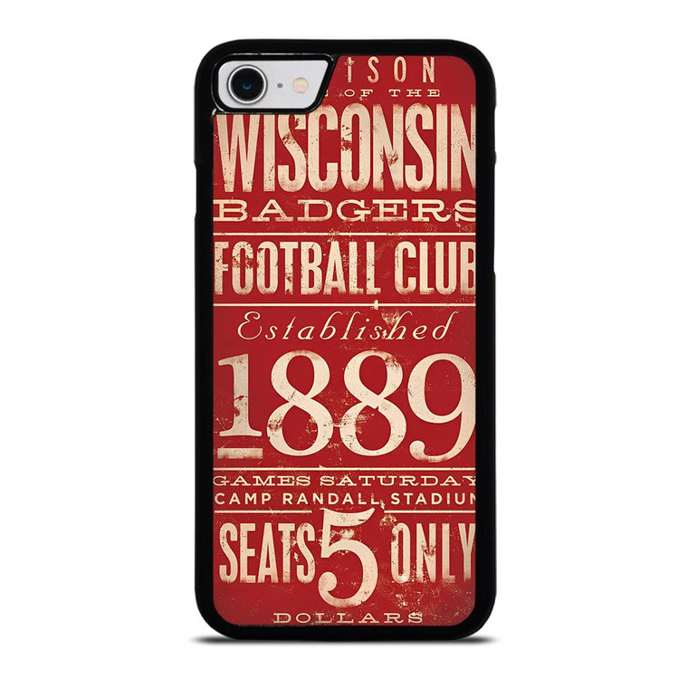 WISCONSIN BADGER OLD TICKET iPhone SE 2022 Case WISCONSIN BADGER OLD TICKET iPhone SE 2022 Case