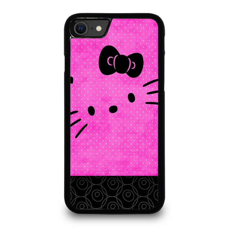 HELLO KITTY PINK BLACK iPhone SE 2020 Case