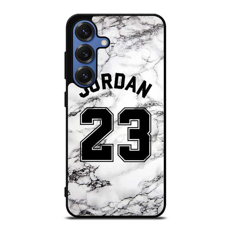 MICHAEL JORDAN 23 WHITE MARBLE Samsung Galaxy S25 Case