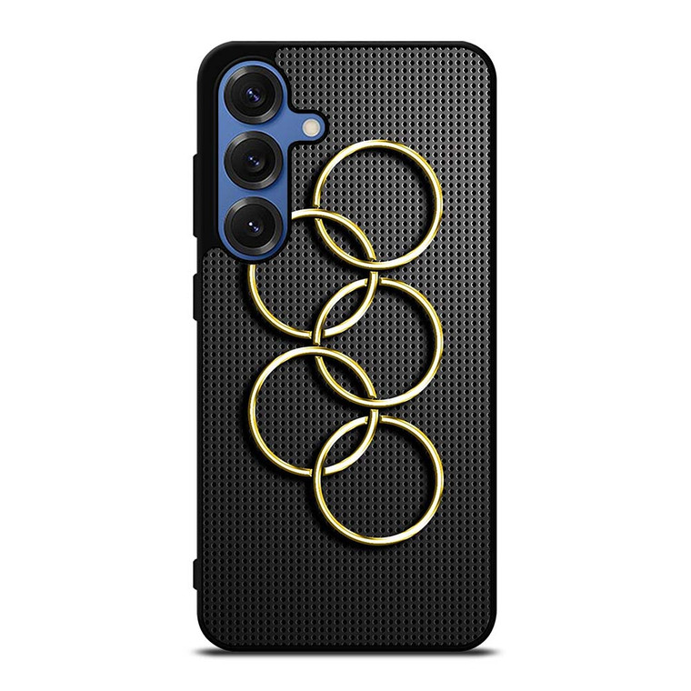 OLYMPIC RINGS GOLD CARBON Samsung Galaxy S25 Case
