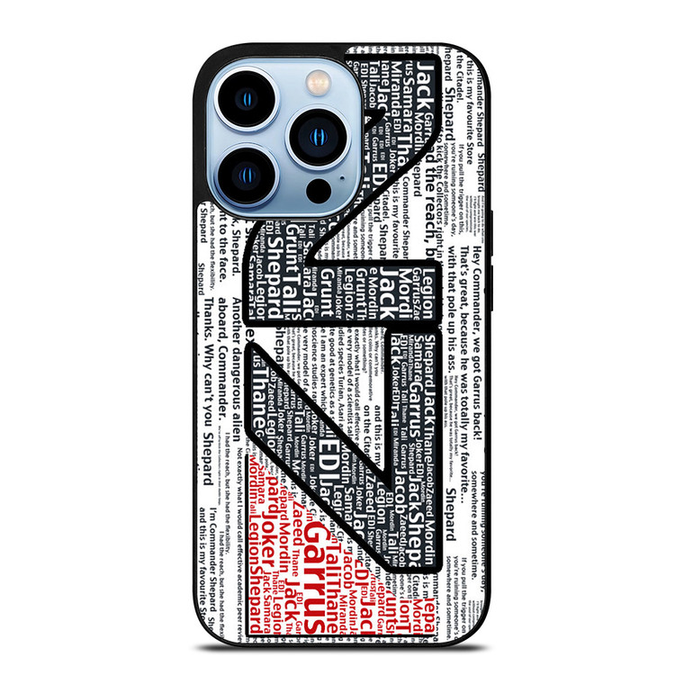 N7 MASS EFFECT LOGO TYPOGRAPHY iPhone 13 Pro Max Case