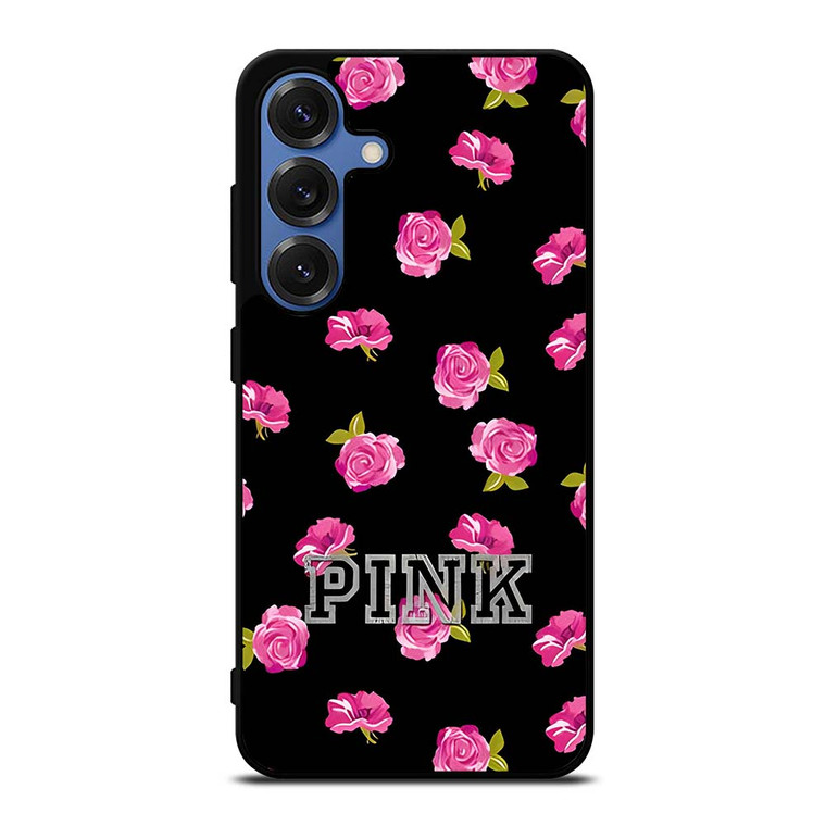 PINK VICTORIA SECRET ROSES Samsung Galaxy S25 Case