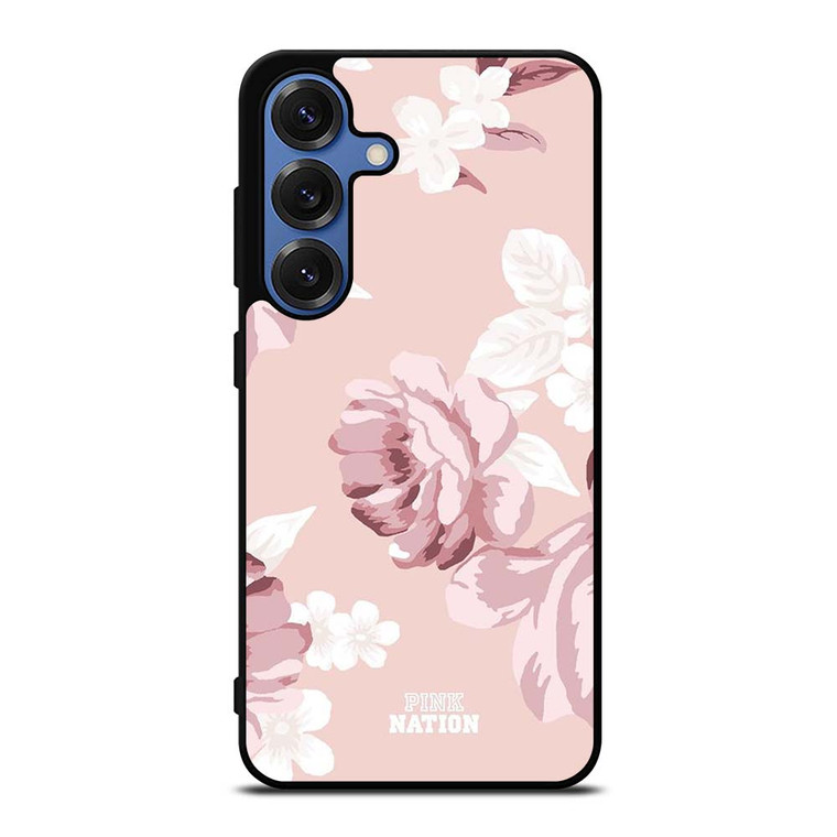 PINK VICTORIA'S SECRET FLOWER Samsung Galaxy S25 Case