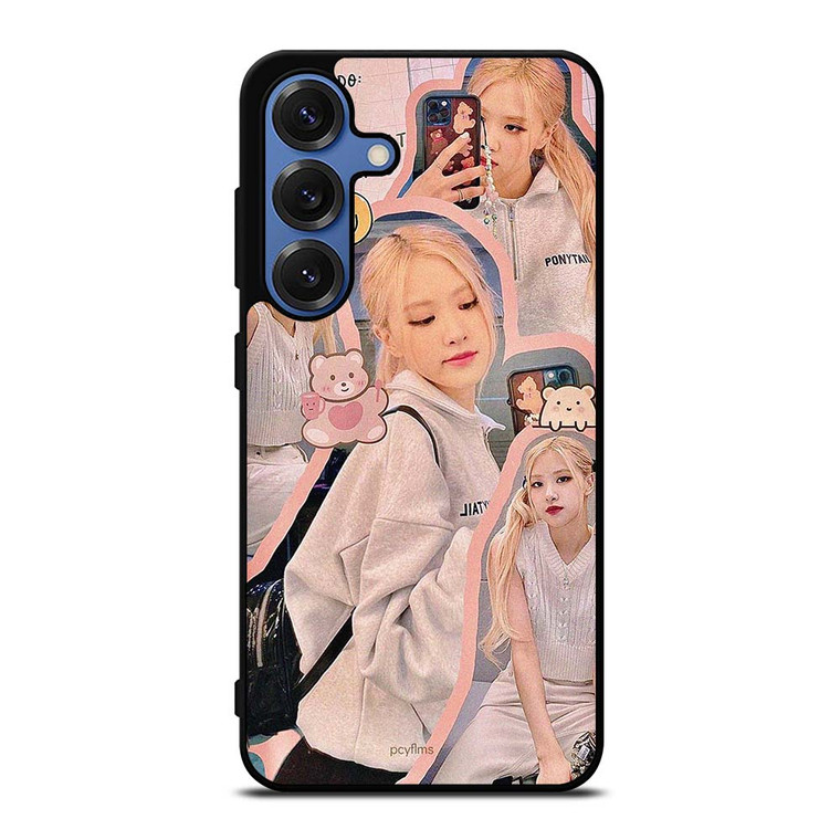 ROSE BLACKPINK CUTE COLLAGE Samsung Galaxy S25 Case