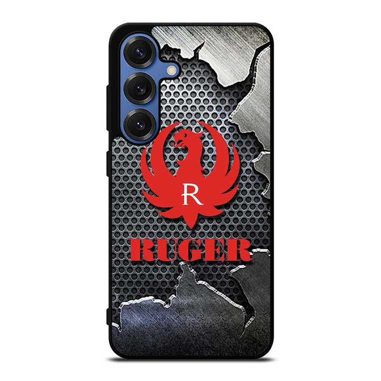 STURM RUGER FIREARM METAL LOGO 2 Samsung Galaxy S25 Case STURM RUGER FIREARM METAL LOGO 2 Samsung Galaxy S25 Case