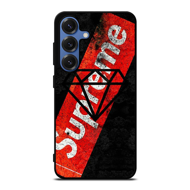 SUPREME X DIAMOND SUPPLY CO BLACK Samsung Galaxy S25 Case