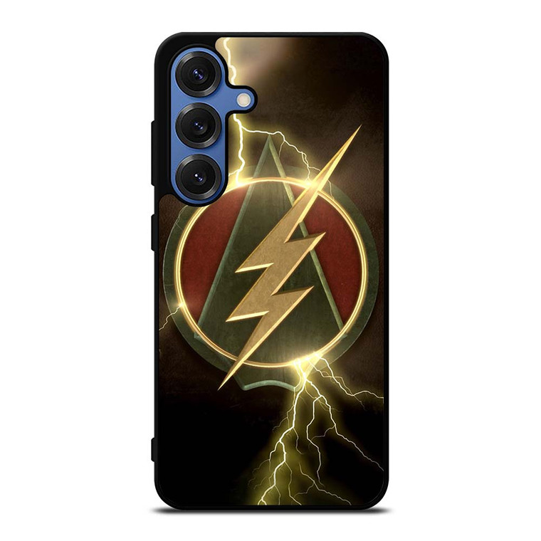 THE FLASH GREEN ARROW LOGO Samsung Galaxy S25 Case