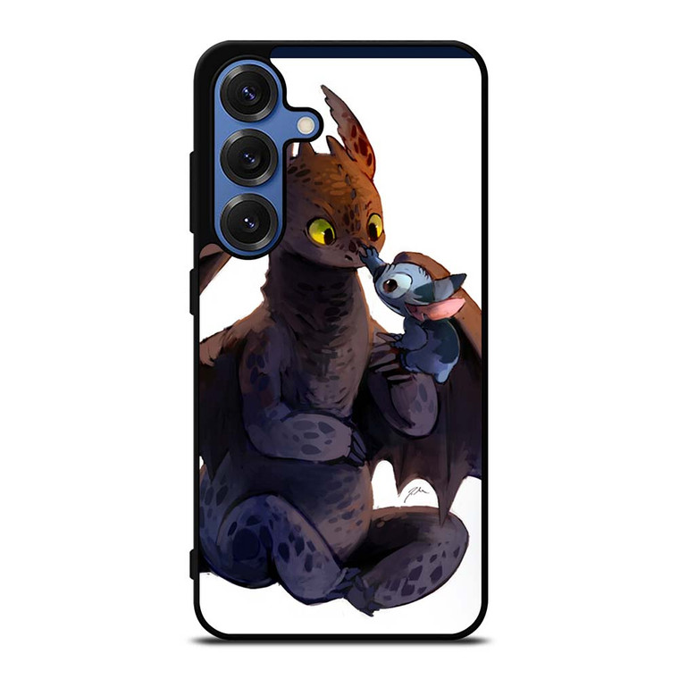 TOOTHLESS AND STITCH CARTOON 2 Samsung Galaxy S25 Case