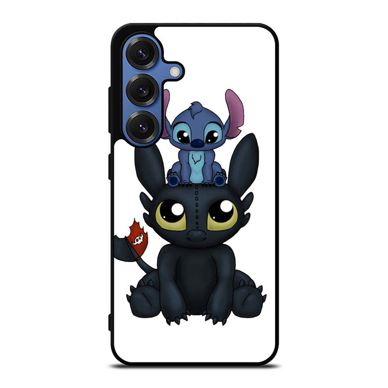 TOOTHLESS AND STITCH CARTOON Samsung Galaxy S25 Case