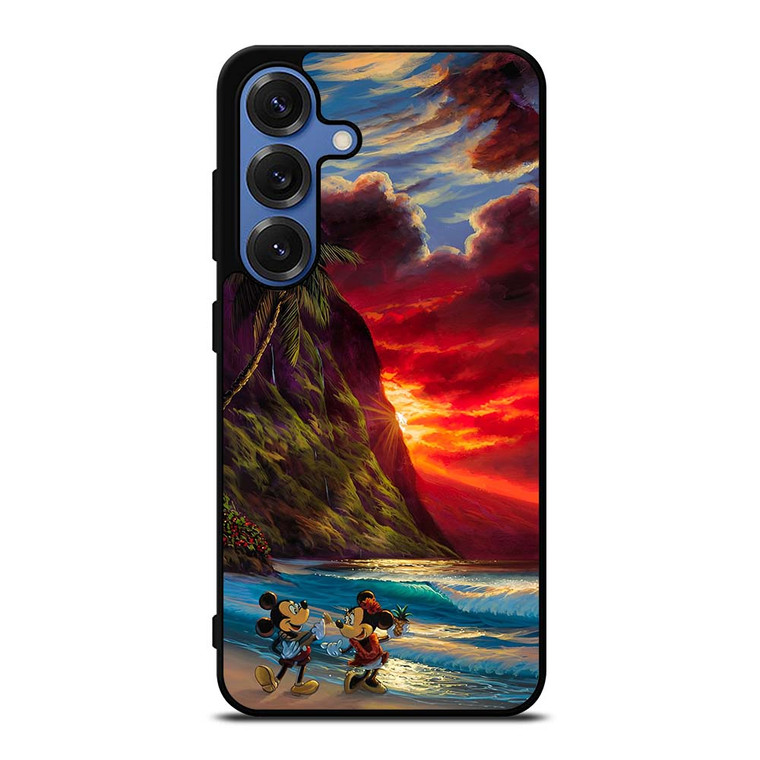 TROPICAL BEAUTIFUL MICKEY MINNIE Samsung Galaxy S25 Case