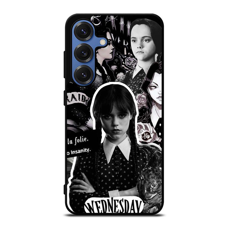 WEDNESDAY ADDAMS MOVIES COLLAGE Samsung Galaxy S25 Case