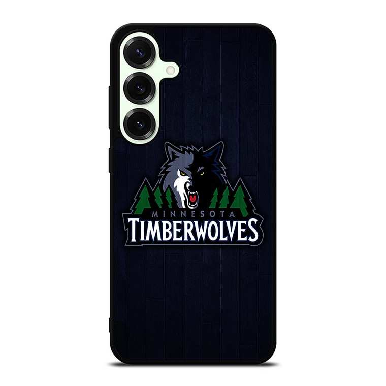 MINNESOTA TIMBERWOLVES WOODEN LOGO Samsung Galaxy S25 Plus Case