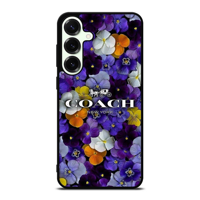 PURPLE FLOWERS COACH NEW YORK Samsung Galaxy S25 Plus Case PURPLE FLOWERS COACH NEW YORK Samsung Galaxy S25 Plus Case