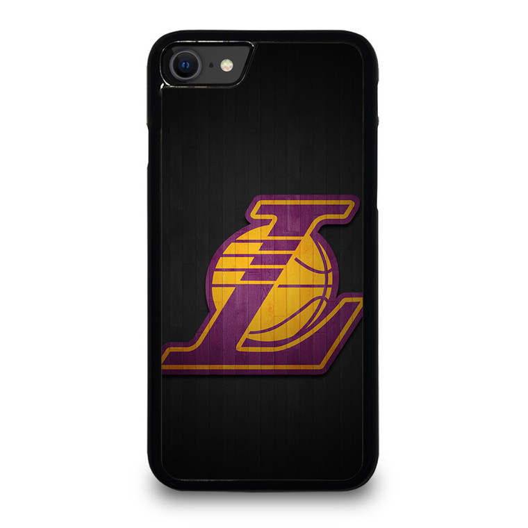 LA LAKERS WOODEN LOGO iPhone SE 2020 Case