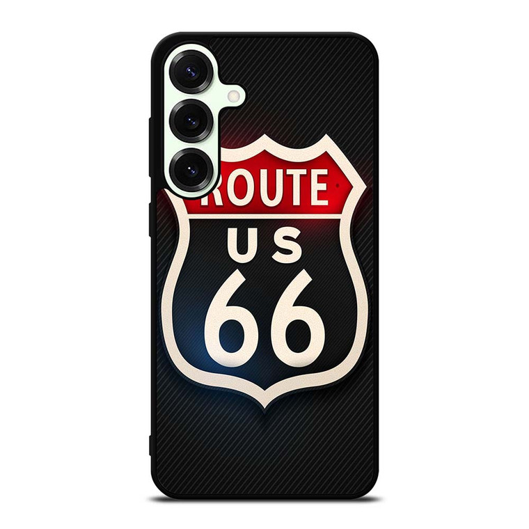 ROUTE 66 STREET US LOGO CARBON Samsung Galaxy S25 Plus Case ROUTE 66 STREET US LOGO CARBON Samsung Galaxy S25 Plus Case