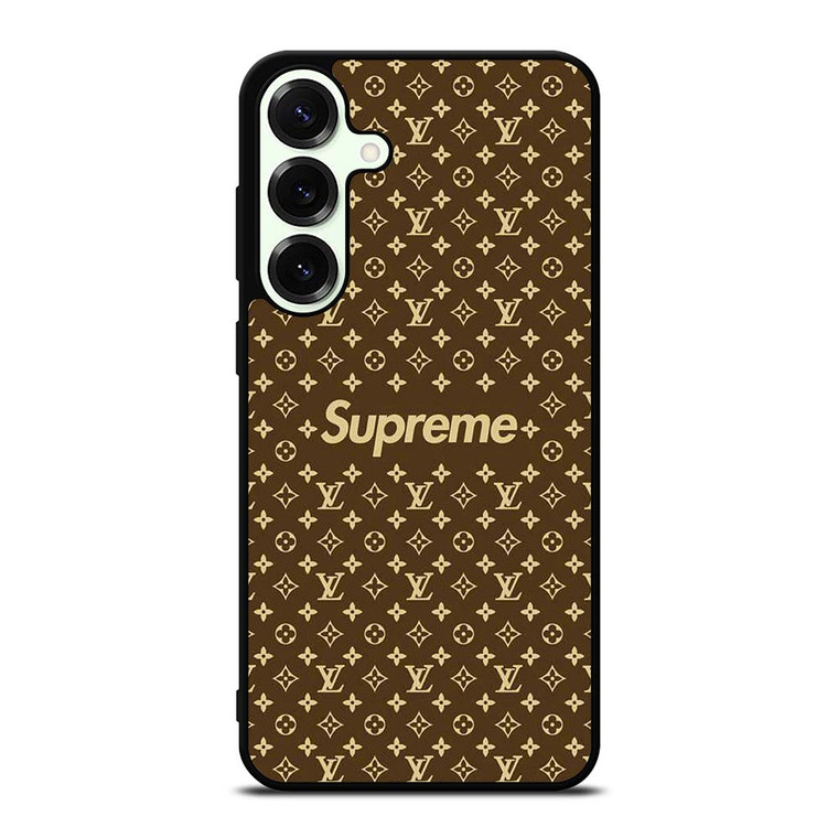 SUPREME BROWN PATTERN NEW Samsung Galaxy S25 Plus Case