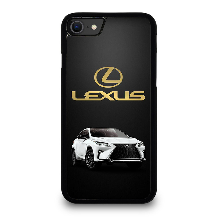 LEXUS WHITE CAR GOLD LOGO iPhone SE 2020 Case