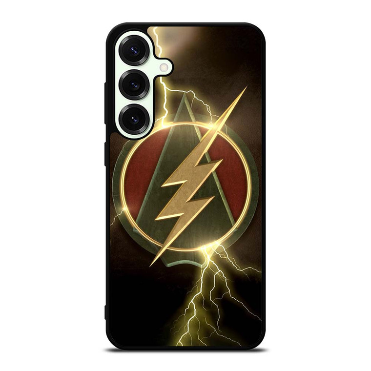 THE FLASH GREEN ARROW LOGO Samsung Galaxy S25 Plus Case