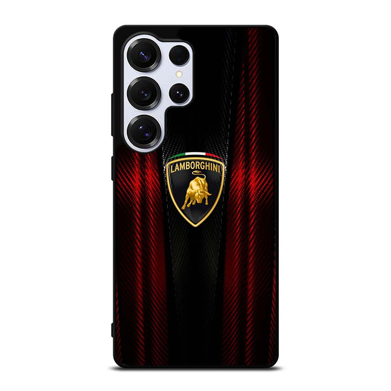 LAMBORGHINI RED CARBON Samsung Galaxy S25 Ultra Case