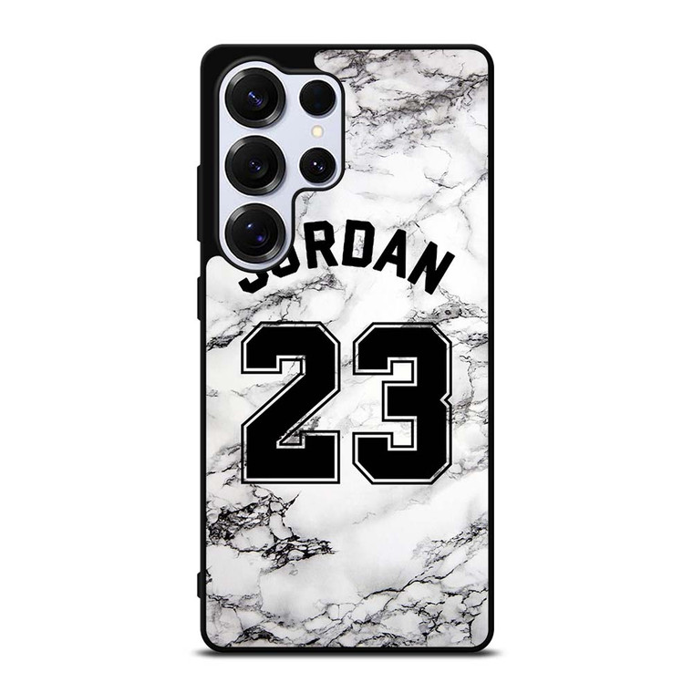 MICHAEL JORDAN 23 WHITE MARBLE Samsung Galaxy S25 Ultra Case