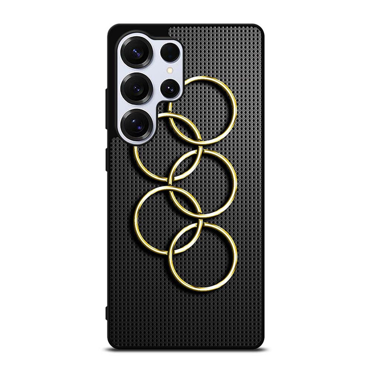 OLYMPIC RINGS GOLD CARBON Samsung Galaxy S25 Ultra Case