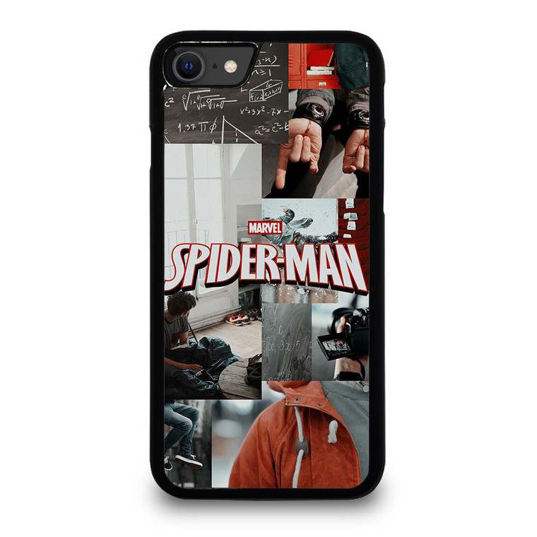MARVEL SPIDERMAN LOGO COLAGE iPhone SE 2020 Case