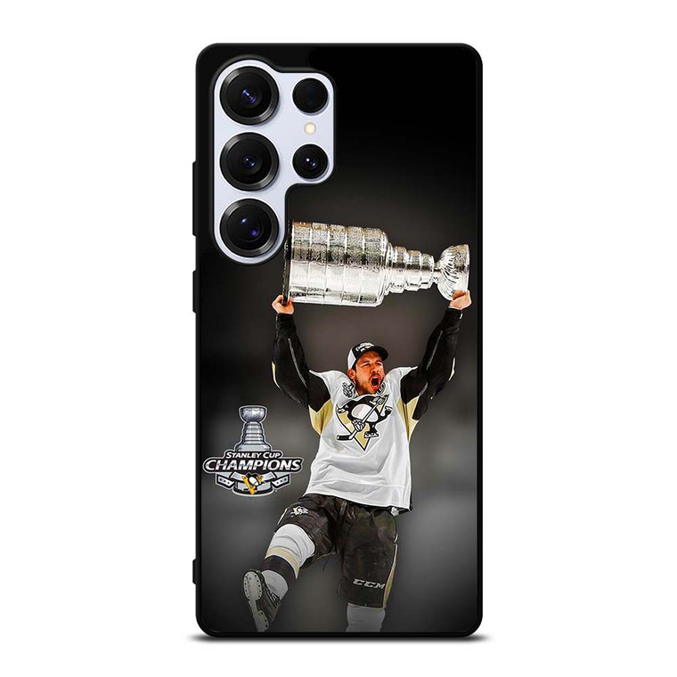 SIDNEY CROSBY PITTSBURGH PENGUINS CHAMPIONS Samsung Galaxy S25 Ultra Case