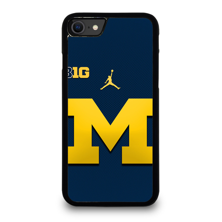 MICHIGAN WOLVERINES BLUE LOGO iPhone SE 2020 Case