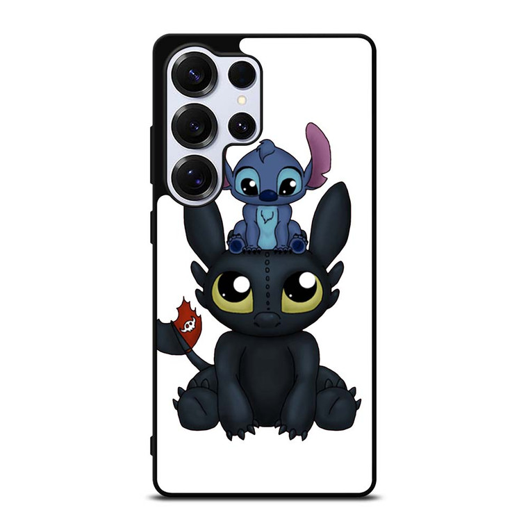 TOOTHLESS AND STITCH CARTOON Samsung Galaxy S25 Ultra Case