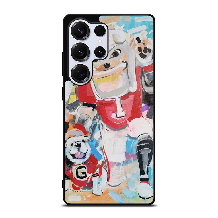 UNIVERSITY OF GEORGIA BULLDOGS UGA ART Samsung Galaxy S25 Ultra Case
