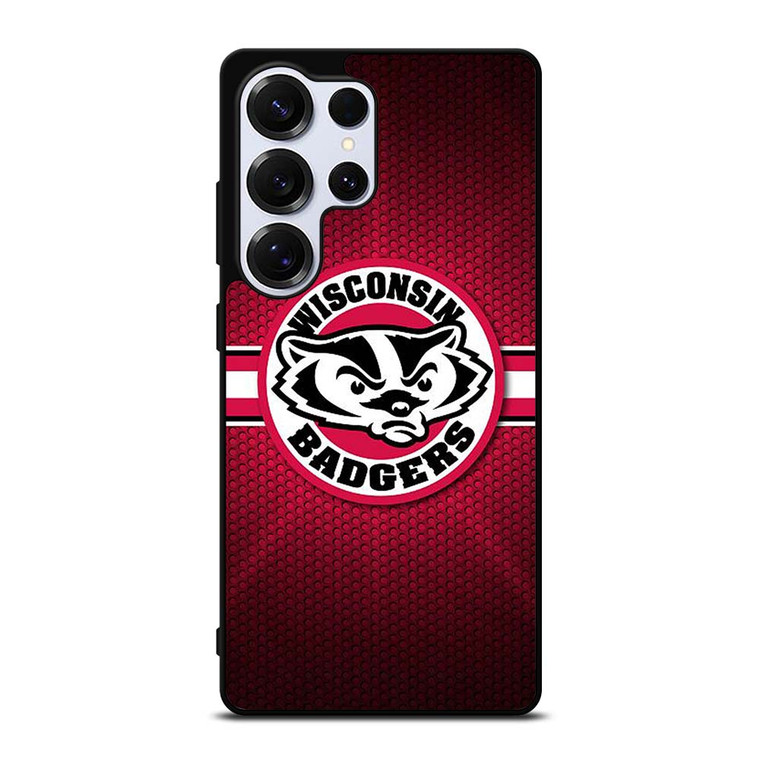 WISCONSIN BADGER METAL LOGO Samsung Galaxy S25 Ultra Case
