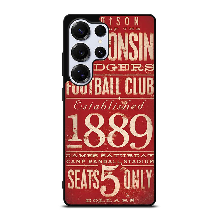 WISCONSIN BADGER OLD TICKET Samsung Galaxy S25 Ultra Case WISCONSIN BADGER OLD TICKET Samsung Galaxy S25 Ultra Case