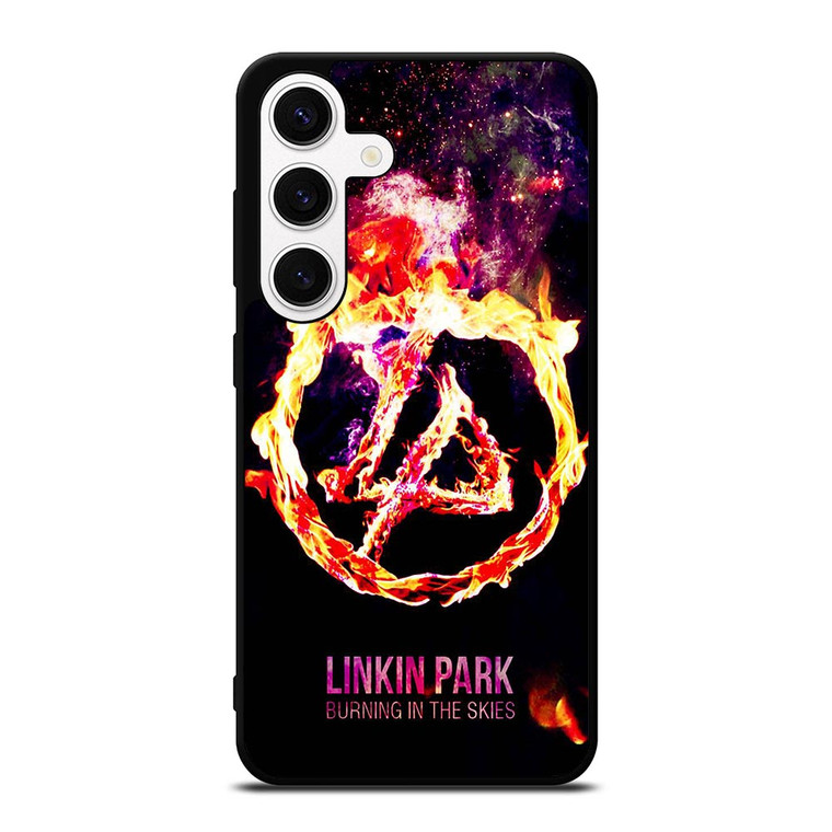 LINKIN PARK LOGO BURNING IN THE SKIES Samsung Galaxy S24 Case