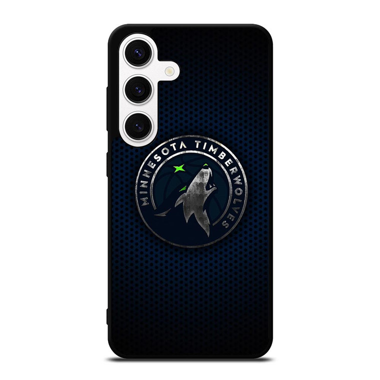 MINNESOTA TIMBERWOLVES BLUE CARBON Samsung Galaxy S24 Case MINNESOTA TIMBERWOLVES BLUE CARBON Samsung Galaxy S24 Case