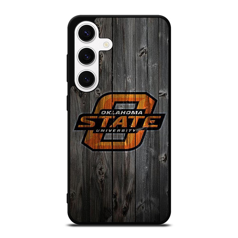 OKLAHOMA STATE UNIVERSITY WOODEN LOGO Samsung Galaxy S24 Case