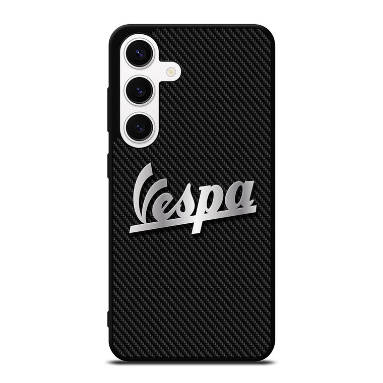 PIAGGIO VESPA METAL CARBON LOGO Samsung Galaxy S24 Case PIAGGIO VESPA METAL CARBON LOGO Samsung Galaxy S24 Case