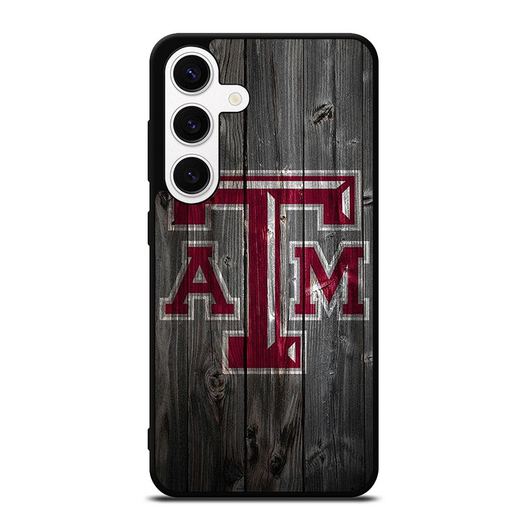 TEXAS AGGIES WOODEN LOGO Samsung Galaxy S24 Case