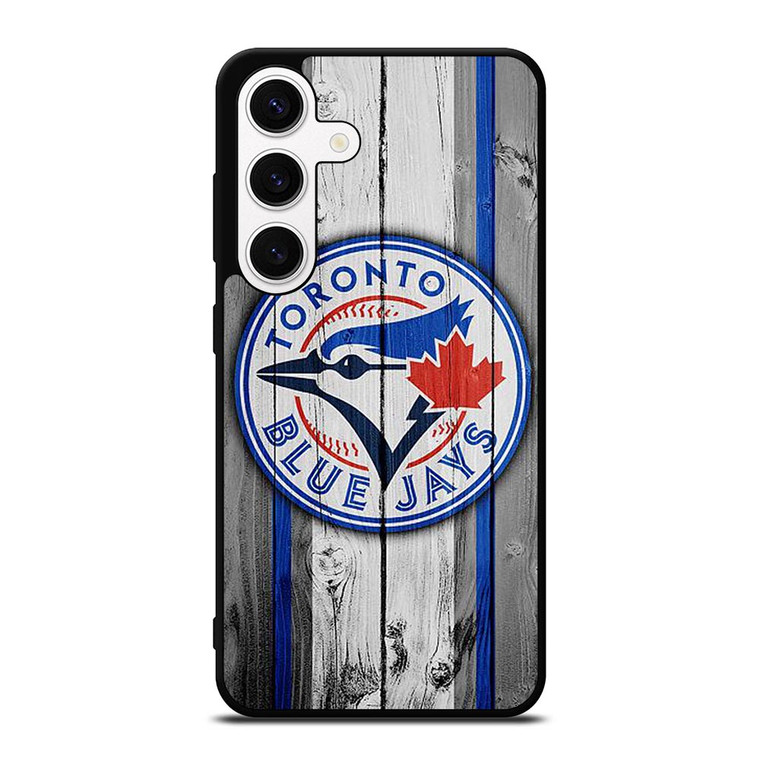 TORONTO BLUE JAYS WOODEN LOGO Samsung Galaxy S24 Case TORONTO BLUE JAYS WOODEN LOGO Samsung Galaxy S24 Case