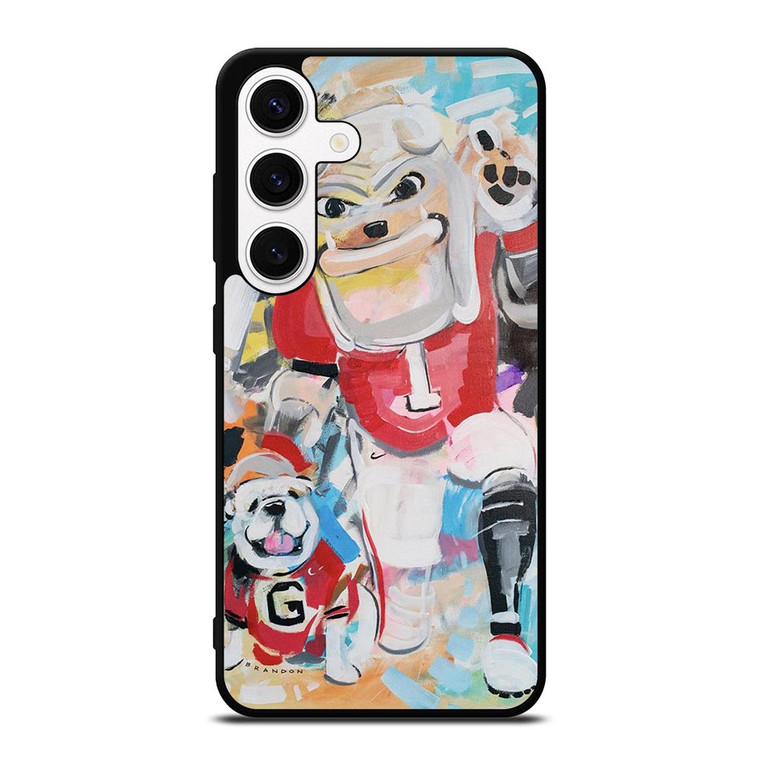 UNIVERSITY OF GEORGIA BULLDOGS UGA ART Samsung Galaxy S24 Case
