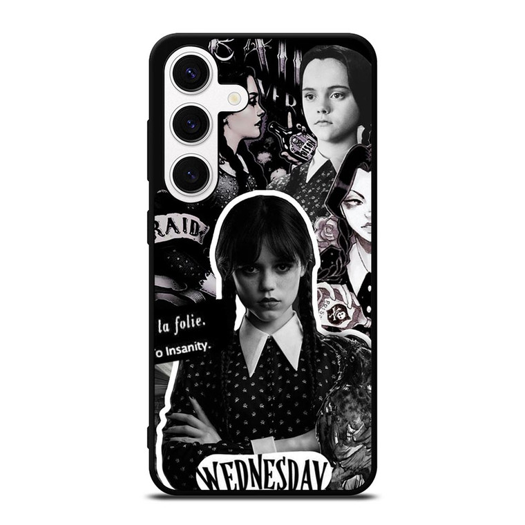 WEDNESDAY ADDAMS MOVIES COLLAGE Samsung Galaxy S24 Case