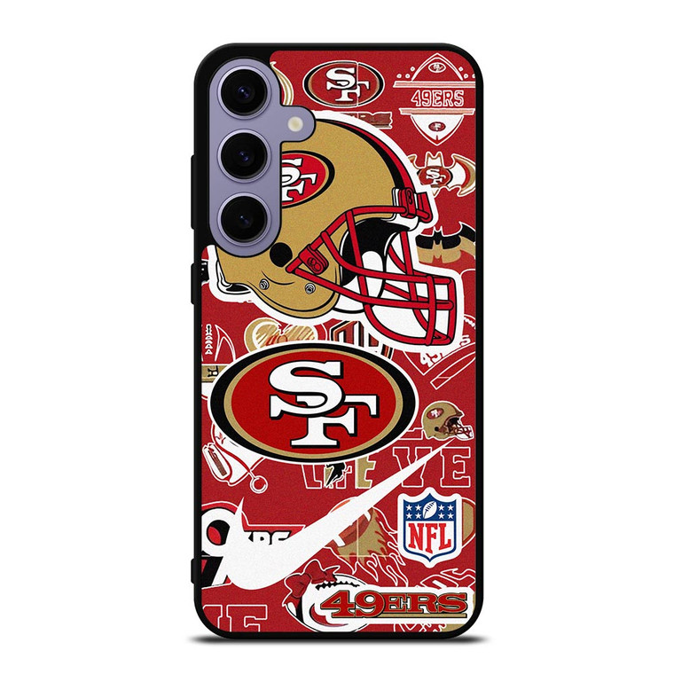 SAN FRANCISCO 49ERS NFL STICKER BOMB Samsung Galaxy S24 Plus Case