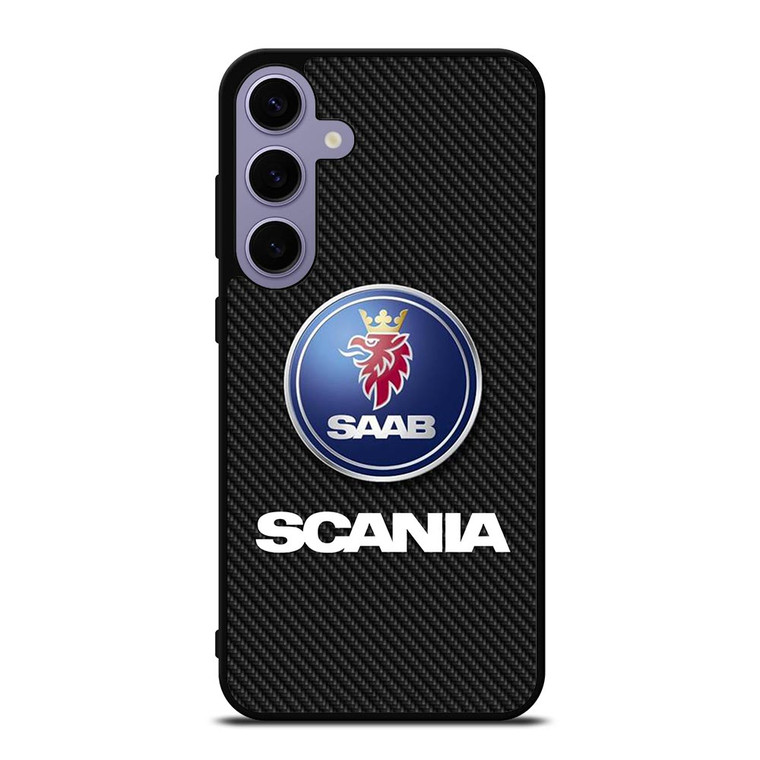 SCANIA TRUCK SAAB CARBON LOGO Samsung Galaxy S24 Plus Case