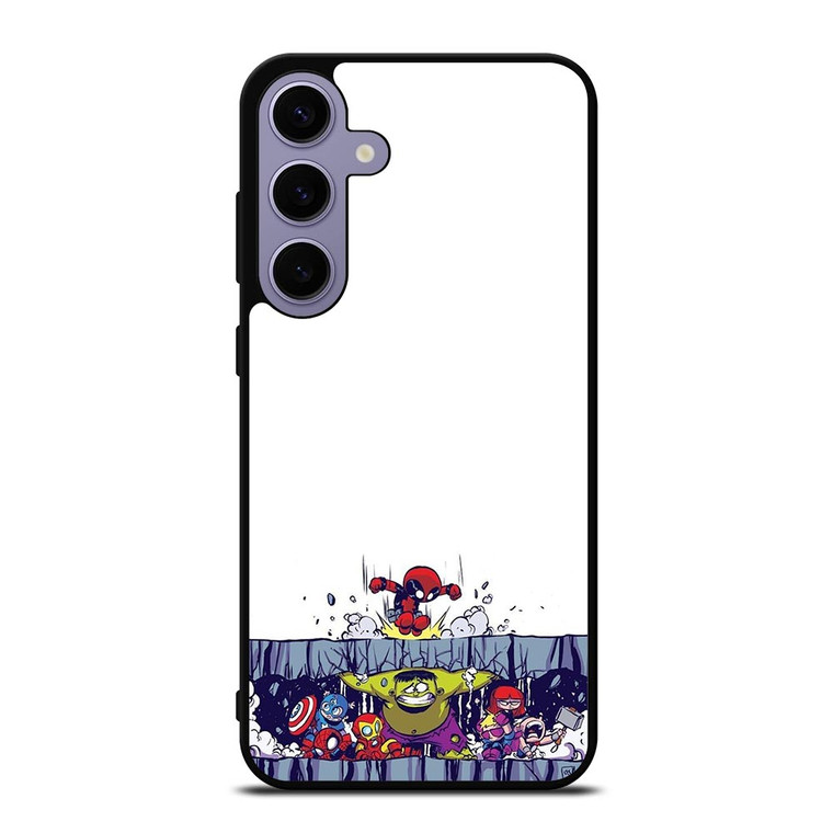 SPIDERMAN VS ALL MARVEL HEROES KAWAII Samsung Galaxy S24 Plus Case
