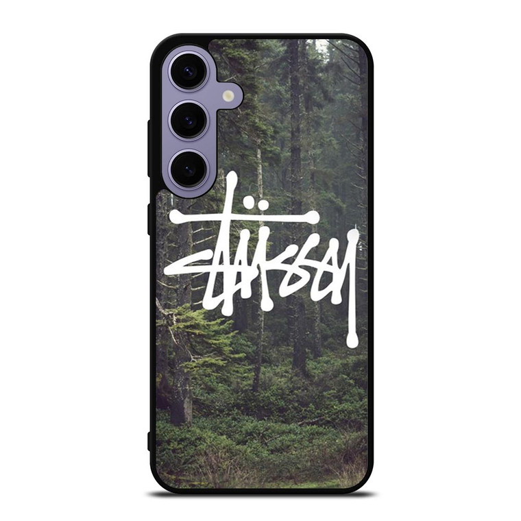 STUSSY SPOOKY FOREST LOGO Samsung Galaxy S24 Plus Case