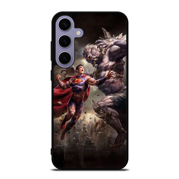 SUPERMAN VS DOOMSDAY ART Samsung Galaxy S24 Plus Case